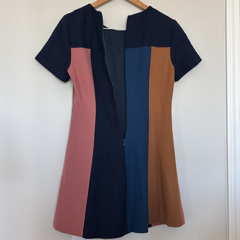 Boden Patsy Color block Wool Blend Dress Sz 6R EUC - Picture 5 of 7